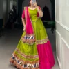 Navratri Gamthiwork lehenga