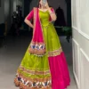 Navratri Gamthiwork lehenga