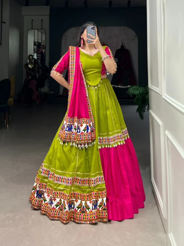 Navratri Gamthiwork lehenga