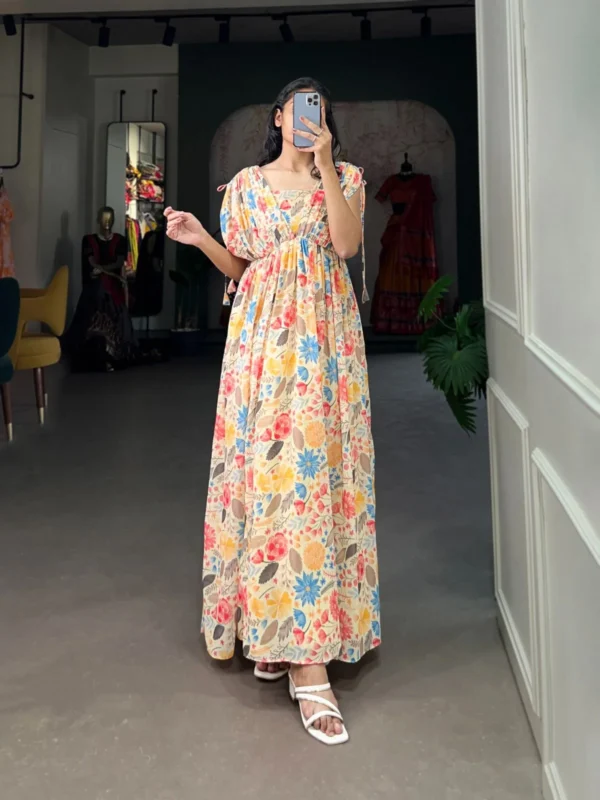 Floral Print Gown
