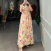 Floral Print Gown