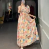 Floral Print Gown