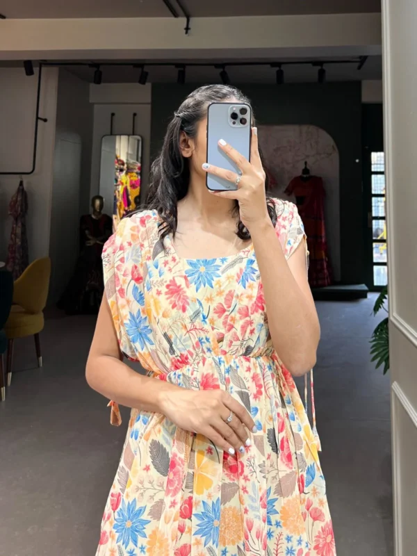 Floral Print Gown