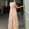 Floral Print Gown