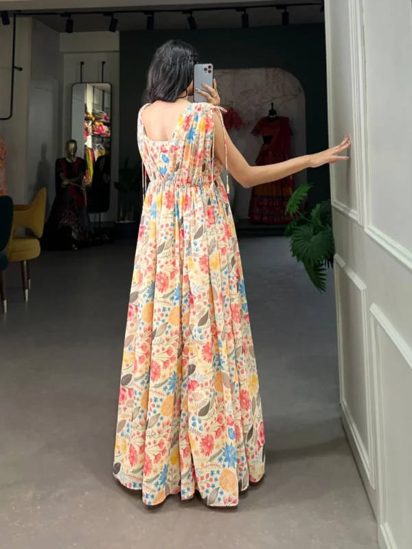 Floral Print Gown
