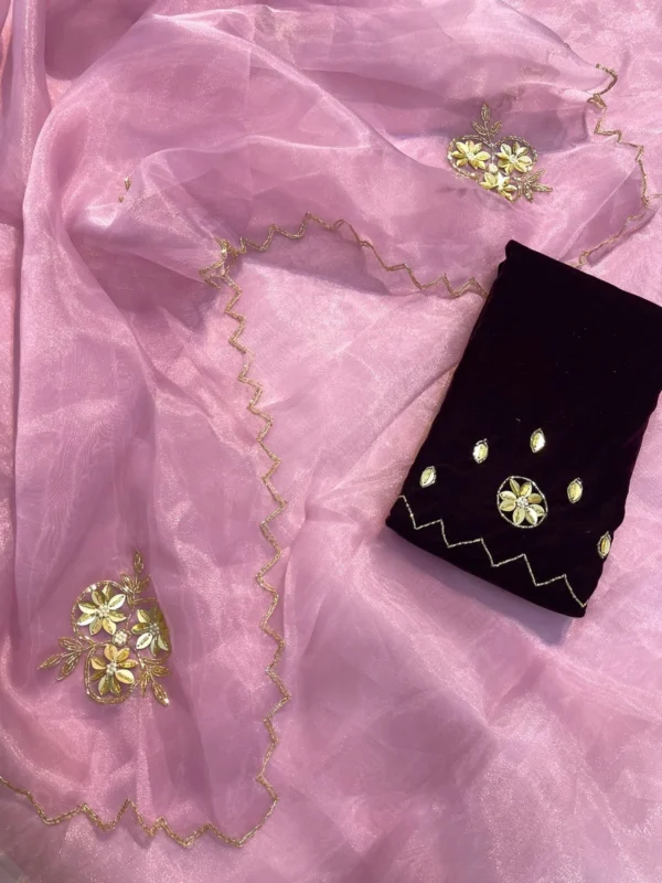 organza saree