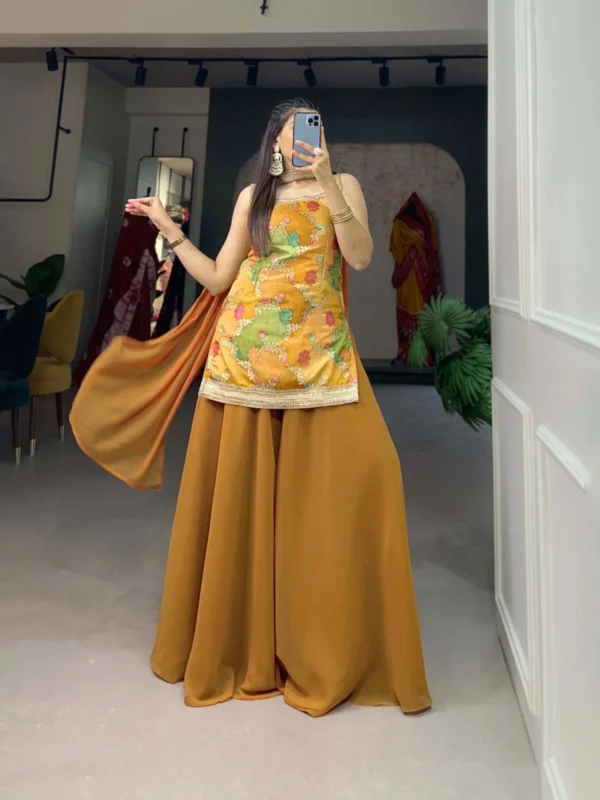 Yellow Plazzo Kurti