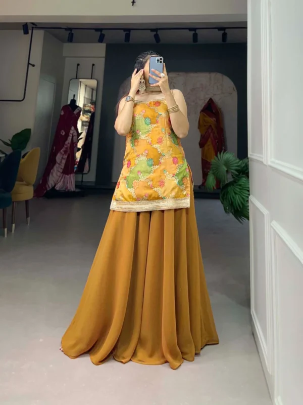 Yellow Plazzo Kurti
