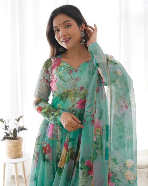Organza Floral Gown