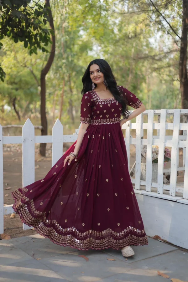 Maroon Gown