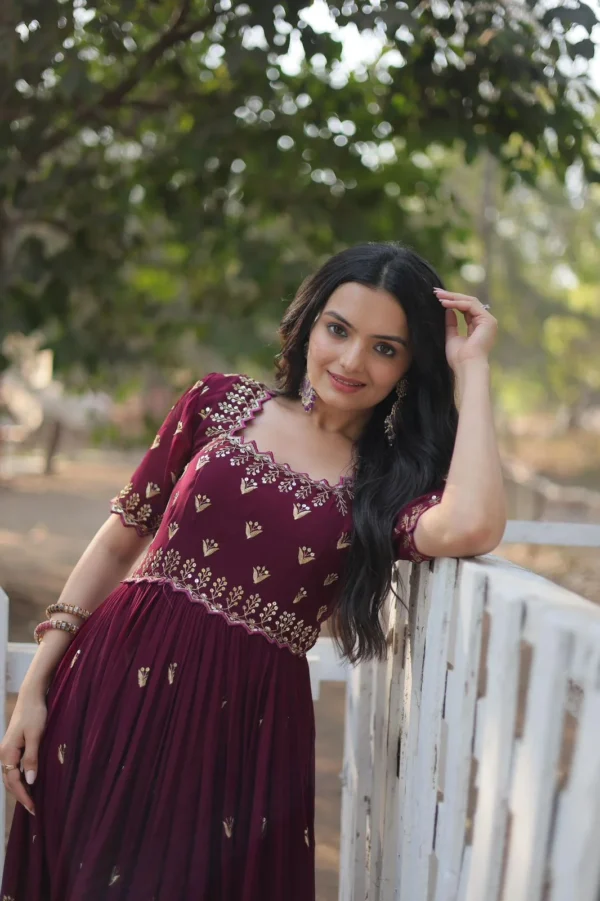 Maroon Gown