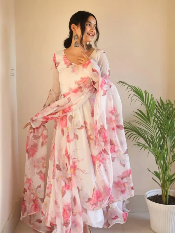 Floral Print Gown