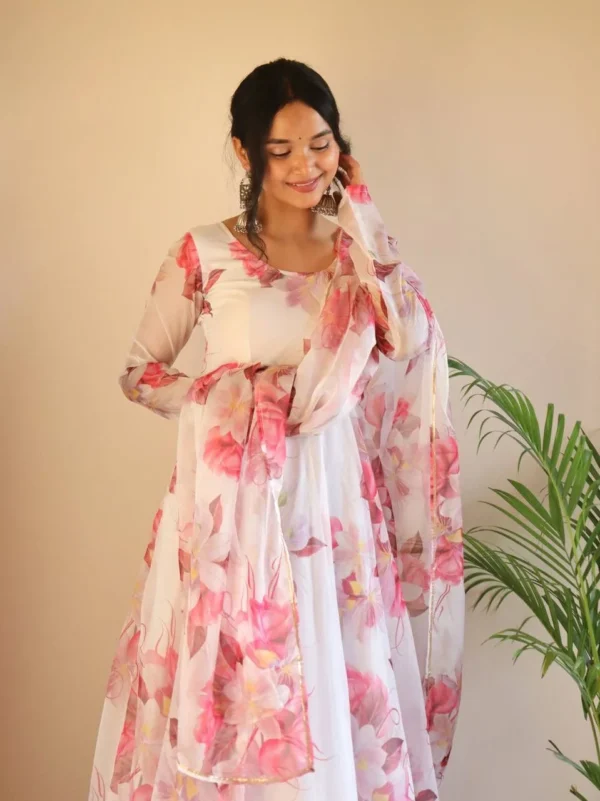 Floral Print Gown