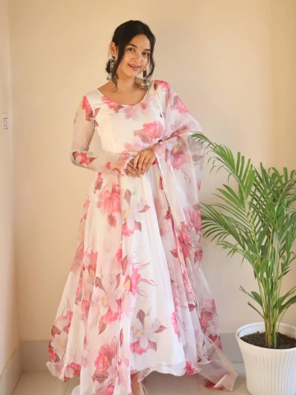Floral Print Gown