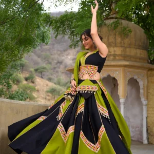 Black Navratri Lehenga