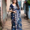 Batik Print Saree