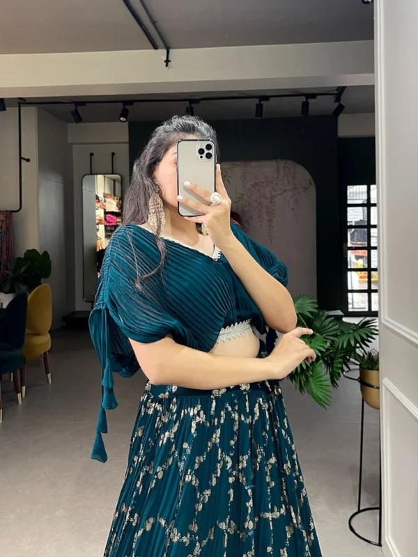 Georgette Crushed Co-ord Set