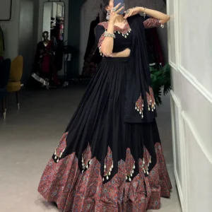 Black Navratri Lehenga