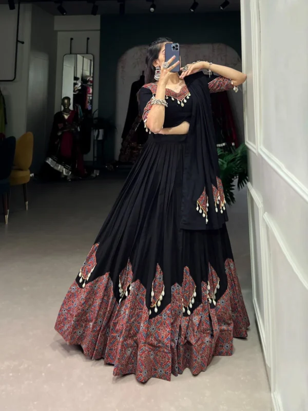 Black Navratri Lehenga