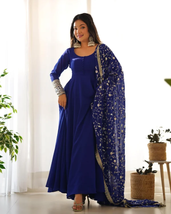 Georgette Anarkali Gown