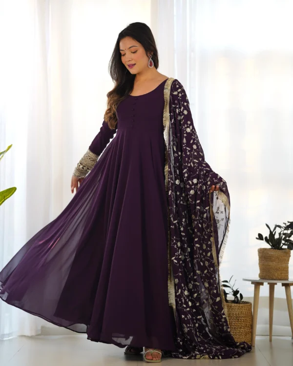 Georgette Anarkali Gown