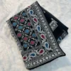 Black Georgette Saree