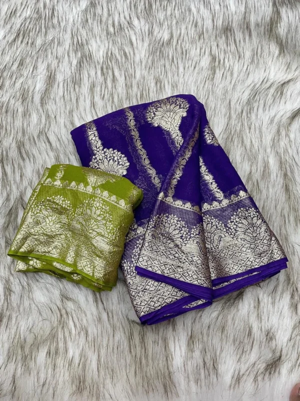 Pure Viscose Georgette Saree