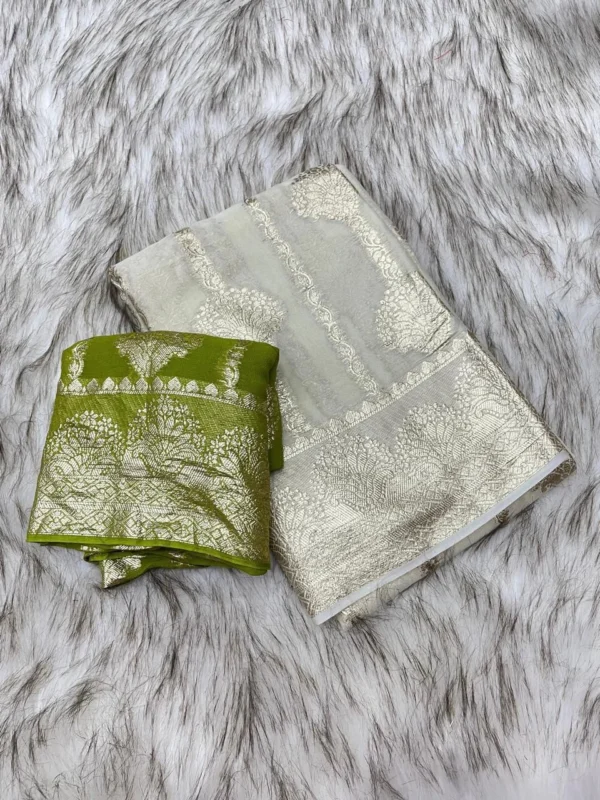Pure Viscose Georgette Saree