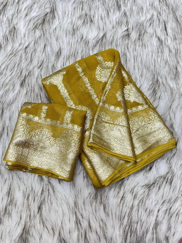 Pure Viscose Georgette Saree