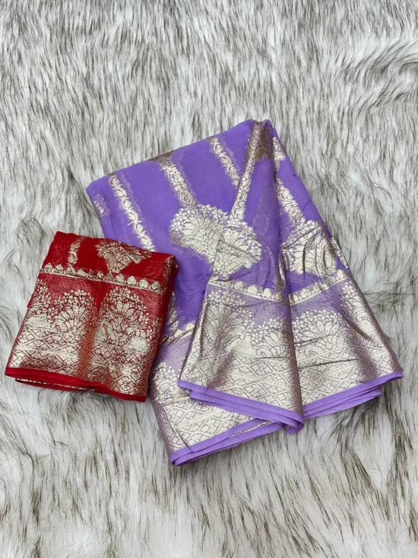 Pure Viscose Georgette Saree