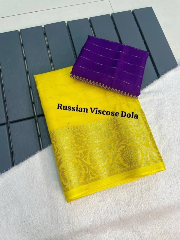 Viscose Russian Dola Saree