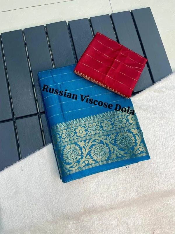 Viscose Russian Dola Saree