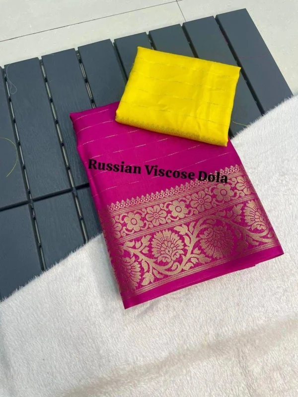Viscose Russian Dola Saree