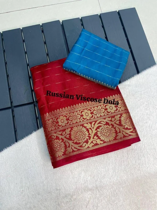 Viscose Russian Dola Saree