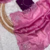 Gold Crush Saree with Khatli Handwork