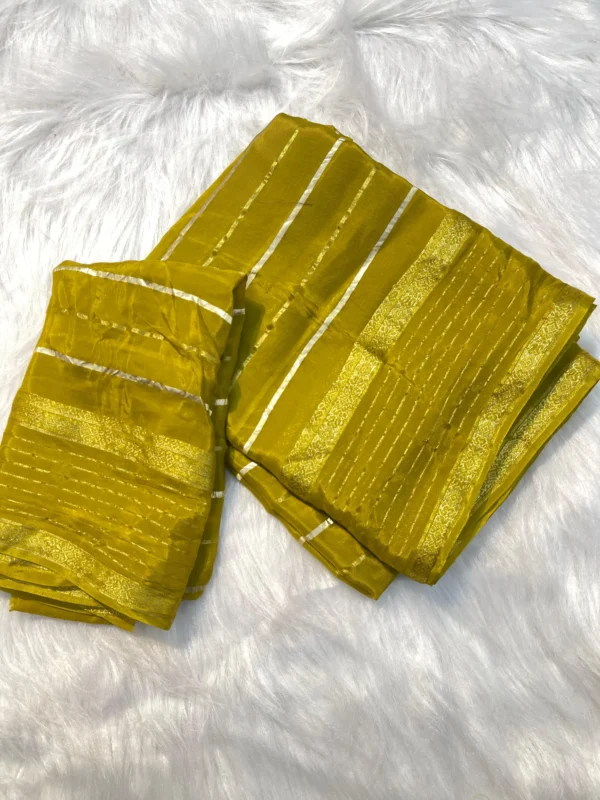 Matka Stripe Saree