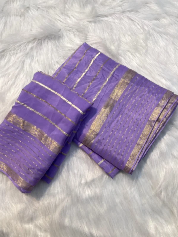 Matka Stripe Saree