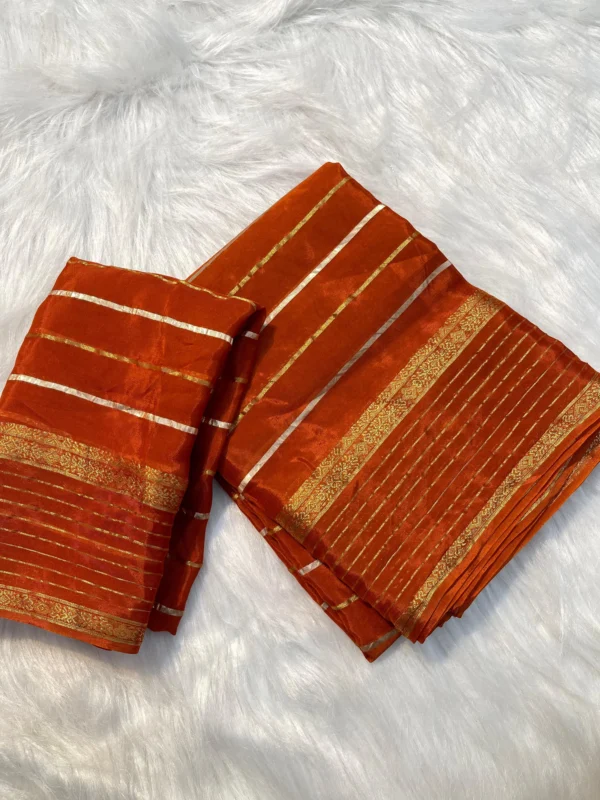 Matka Stripe Saree