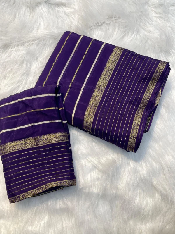 Matka Stripe Saree