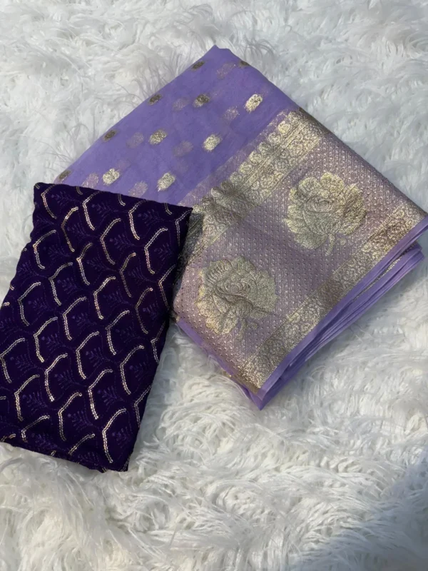 Pure Viscose Georgette Saree