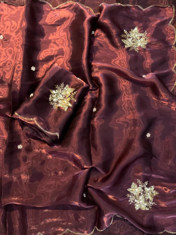 Heavy Satin Saree