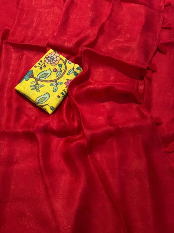 Blood red Saree