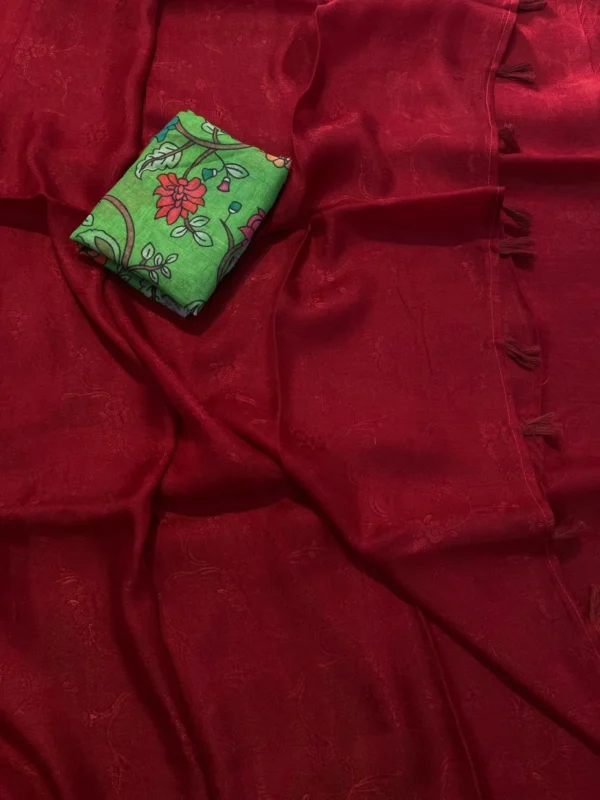 Maroon Saree