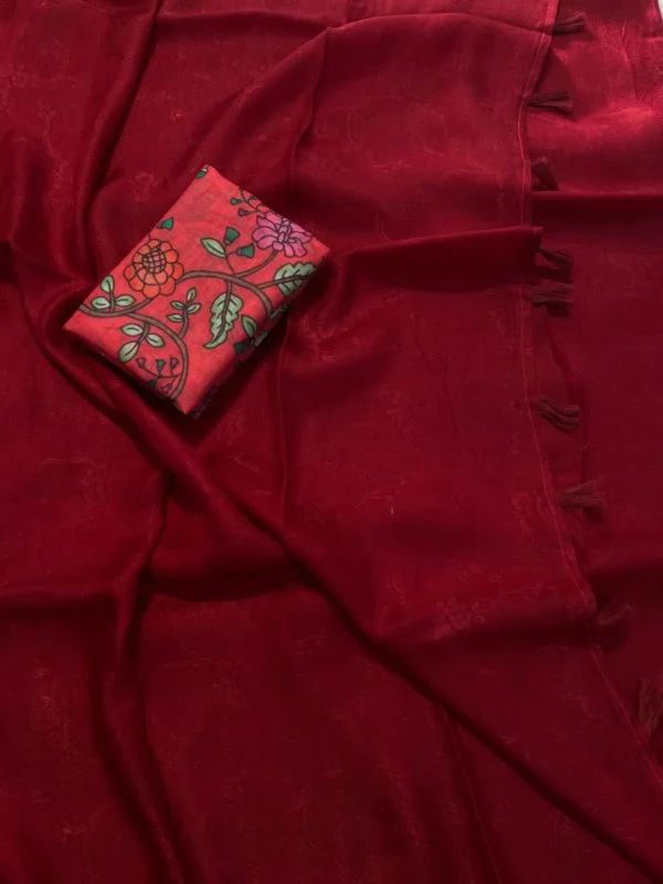Maroon Saree