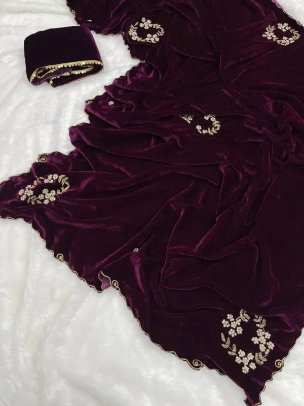 Velvet Saree