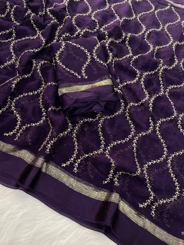 Viscose Georgette Saree