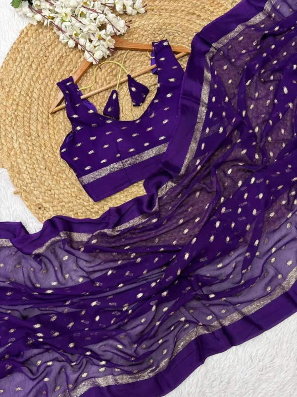 Purple Saree
