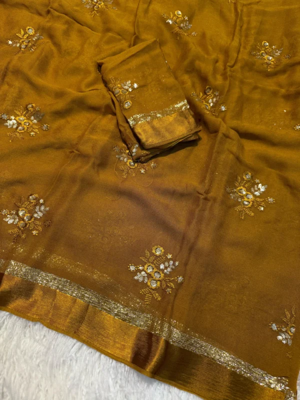 Viscose Georgette Saree