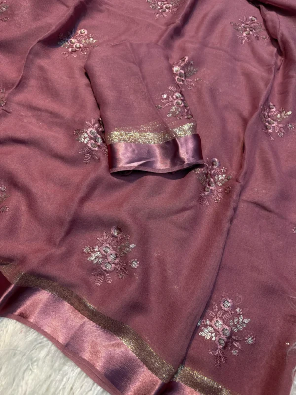 Viscose Georgette Saree