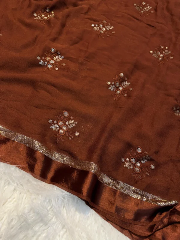 Viscose Georgette Saree